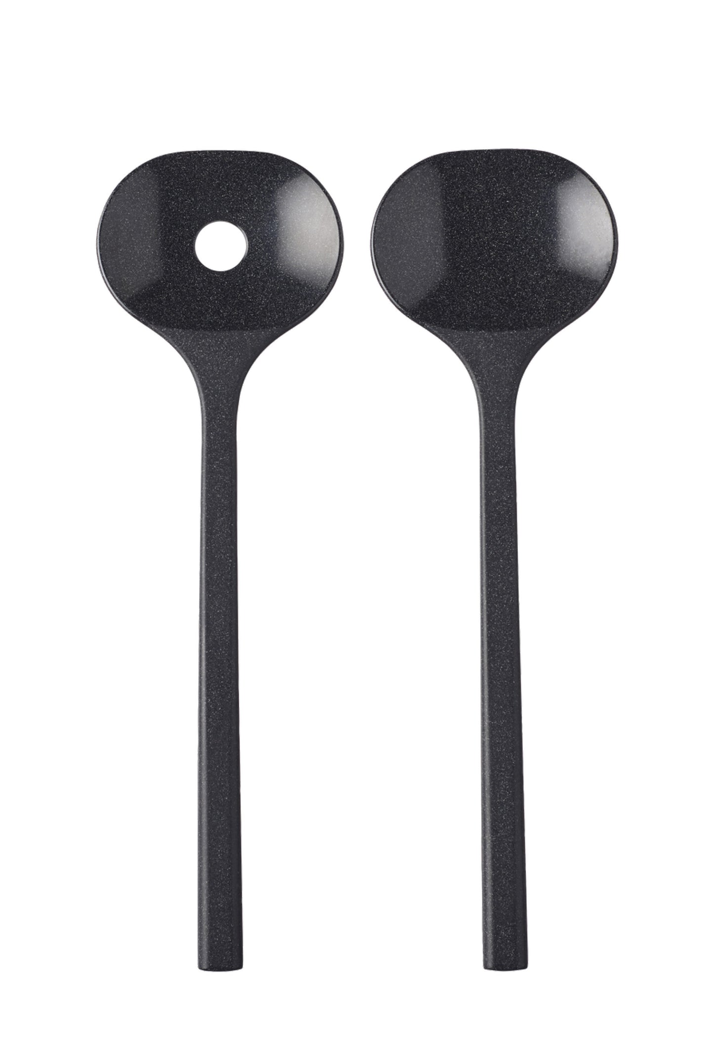 Salad serving set - Pebble black