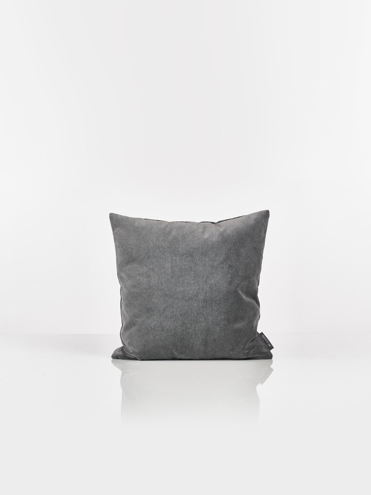 HAARLEM Decorative velvet cushion - Dark Grey (42x42)