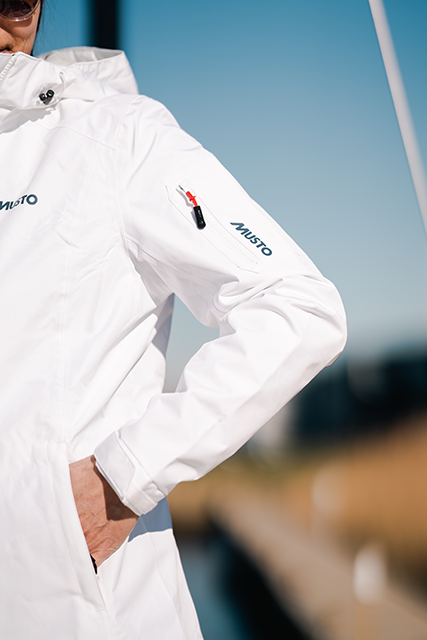 Musto Rain Jacket, White, Women