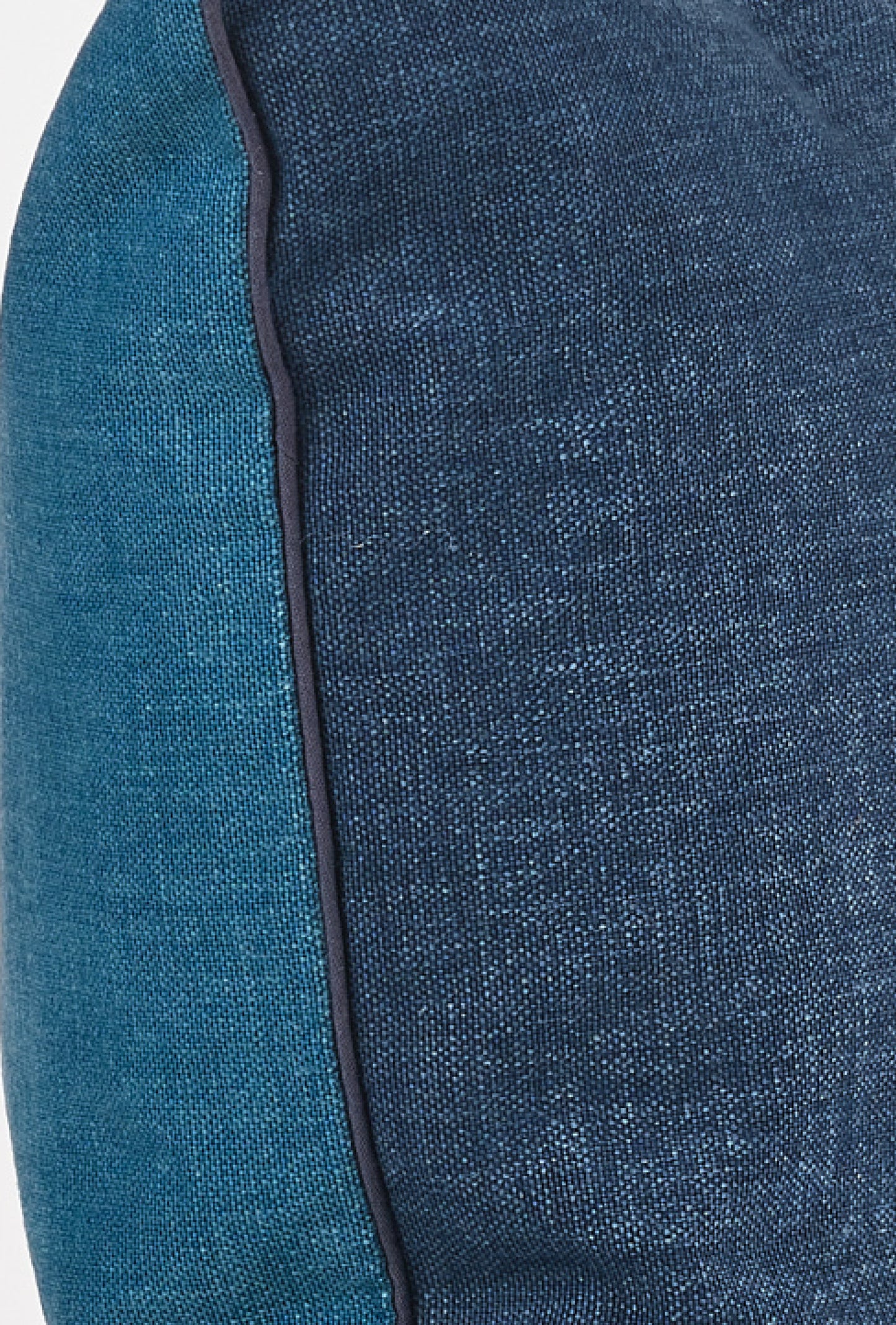 KATHRINE Brushed cotton decorative cushion - Deep Blue / Petroleum Blue (42x42)