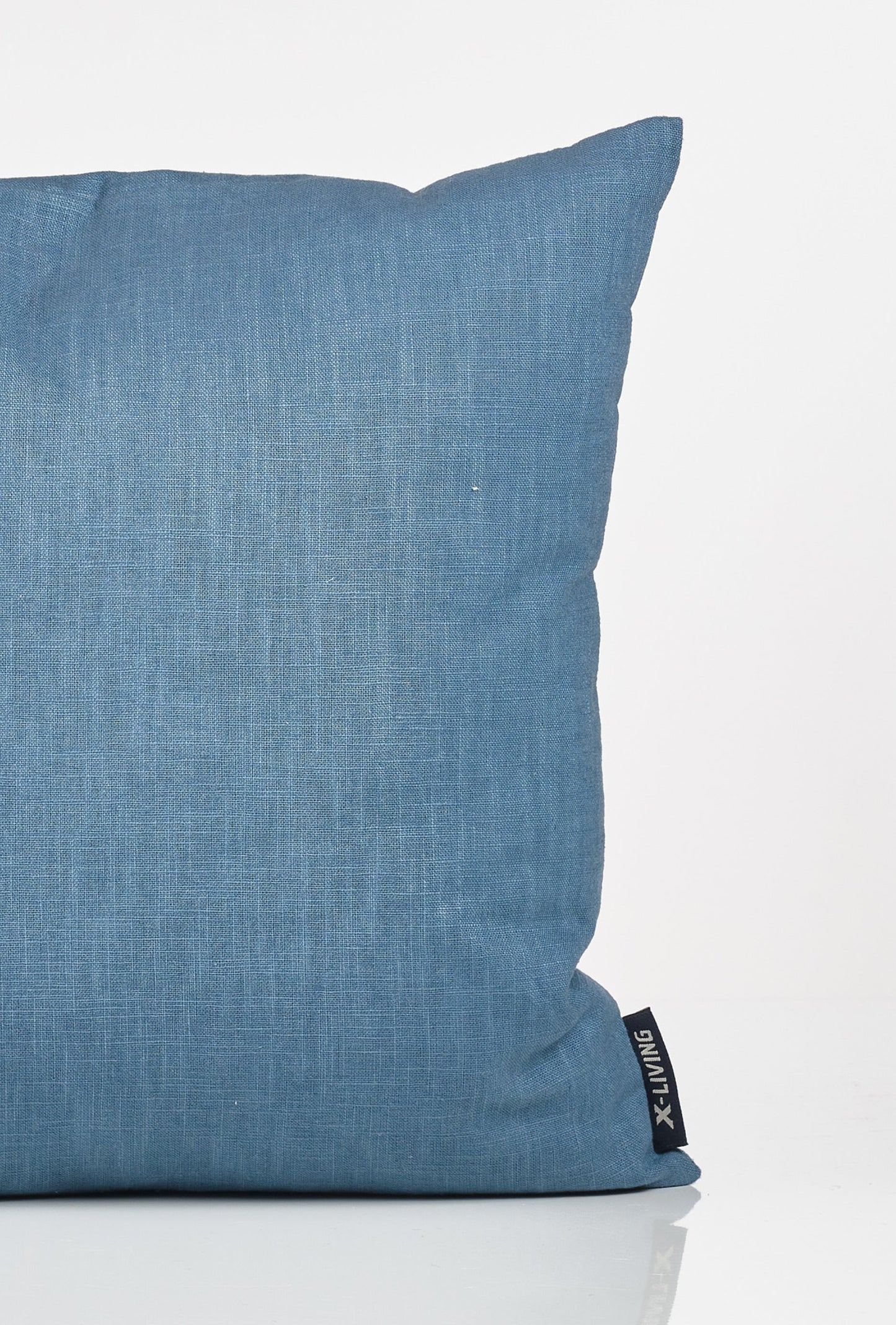 MARIE Decorative linen cushion - Petroleum Blue (42x42)