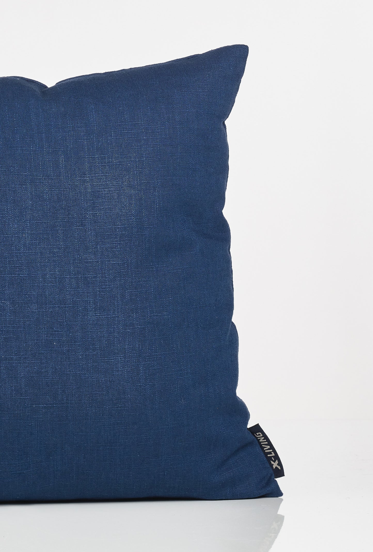 MARIE Decorative linen cushion - Navy Blue (42x42)