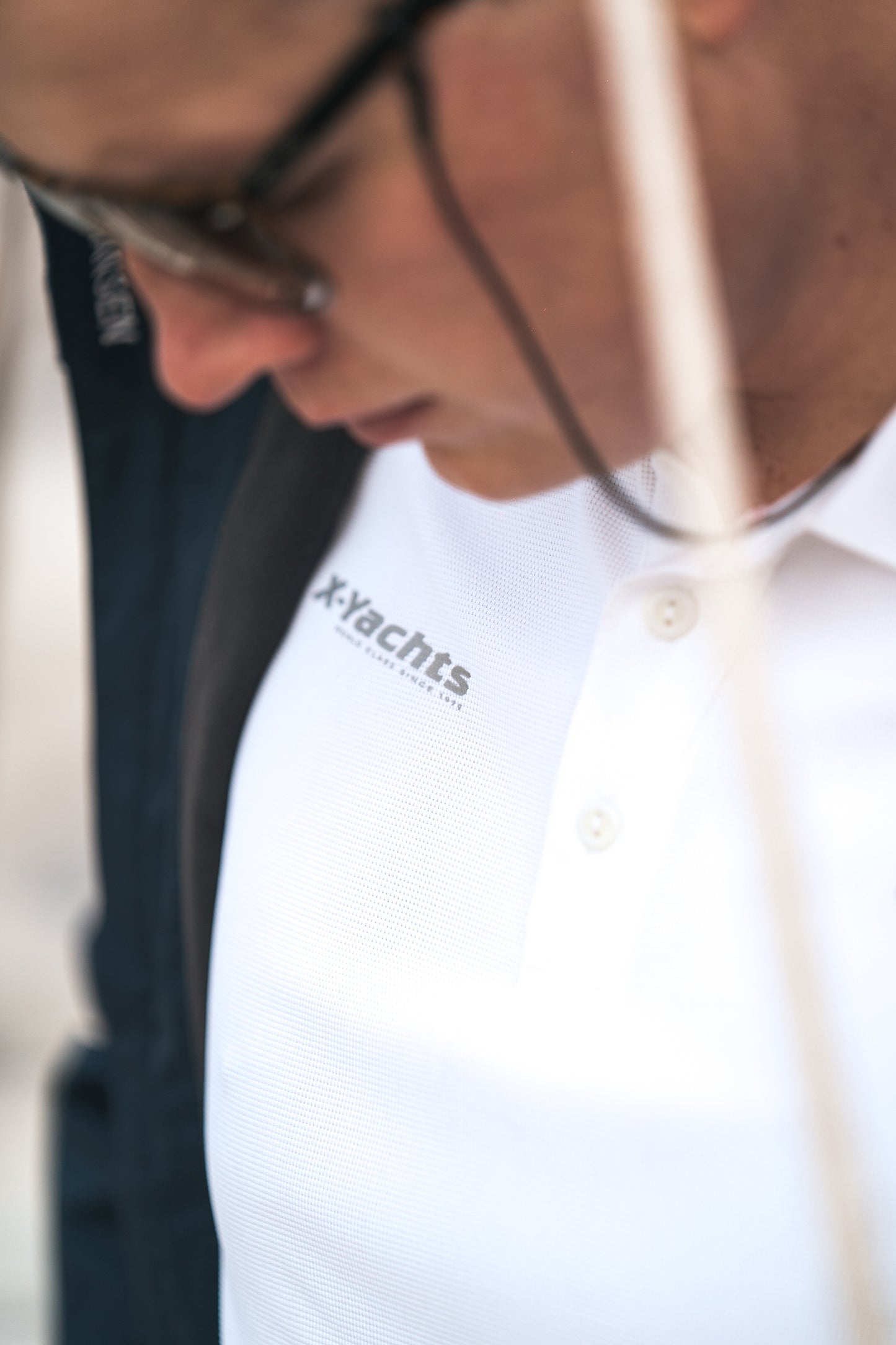 Musto Polo, white w/stripes, Man