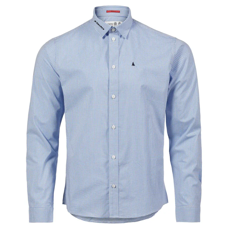 Musto Sardinia Gingham Shirt, Blue, Men