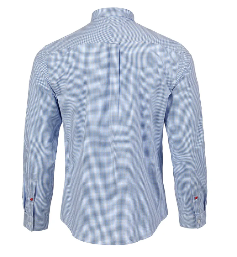 Musto Sardinia Gingham Shirt, Blue, Men