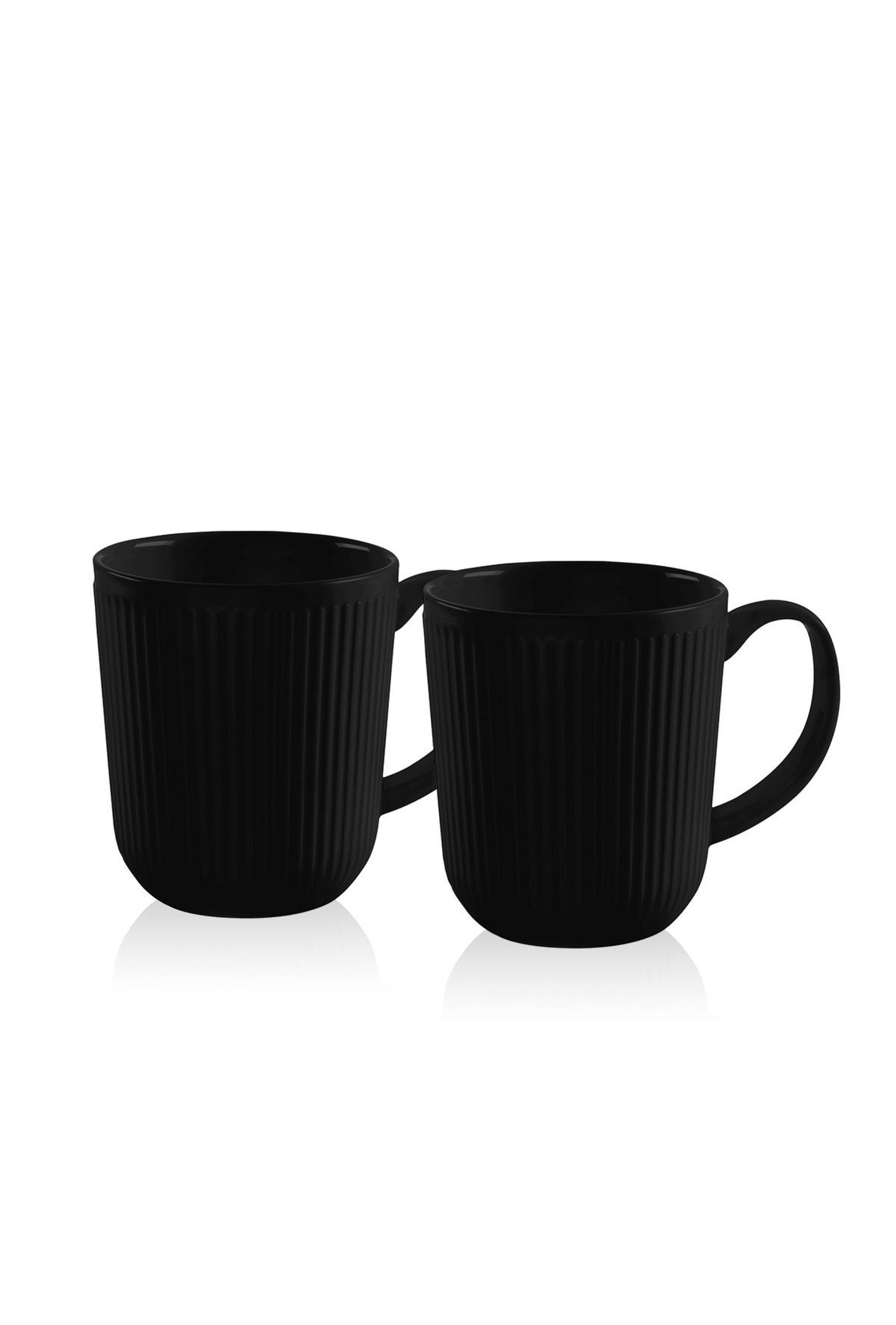 Porcelain mug - Black (2pcs.)