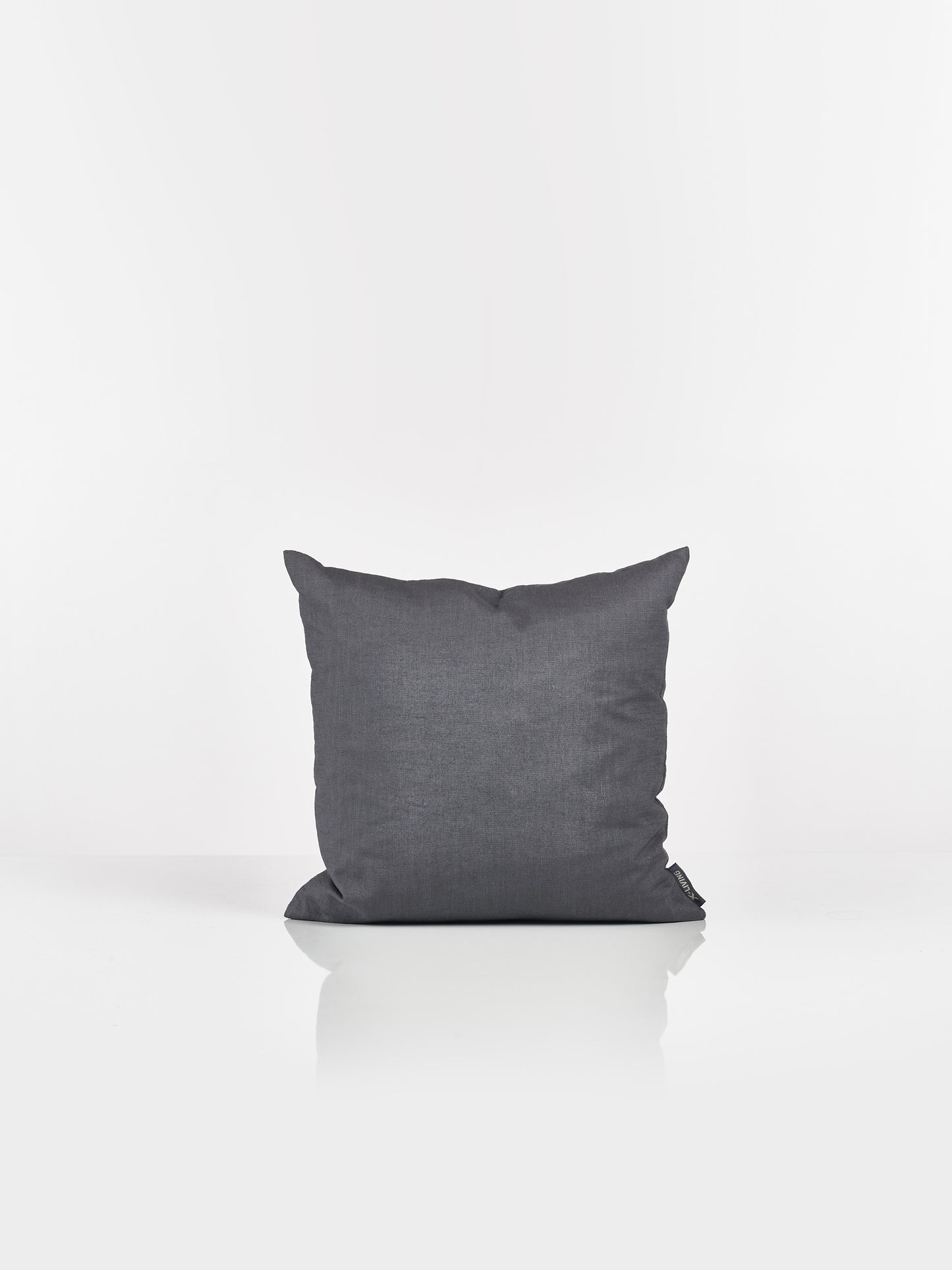 MARIE Decorative linen cushion - Dark Grey (42x42)