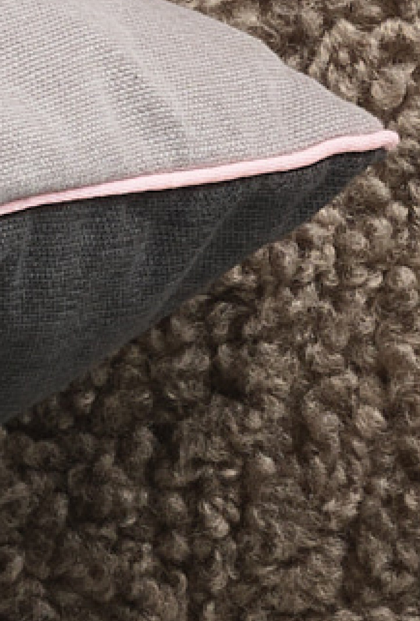 KATHRINE Brushed cotton decorative cushion - Dark Grey / Sandy (42x42)
