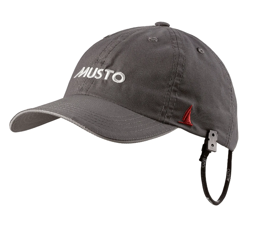 Fast Dry Musto Cap, Charcoal with X-Yachts logo